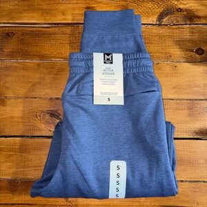Member's Mark Active Jogger Mens Size Small Blue Heathered‎ Stretch Pants NEW